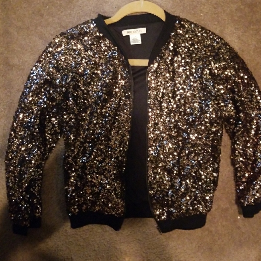 Arden B Gold Sequiened Jacket